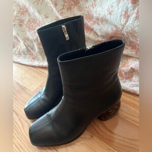 Deltan Black Ankle Boots